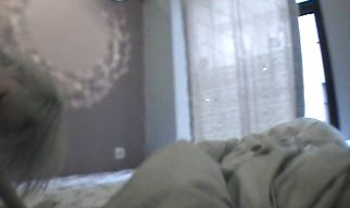 Dishy blonde babe is doing everything she can think of to satisfy playmate
