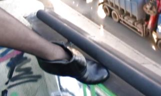 Vigorous blonde diva Janet Alfano takes a vicious plumbing