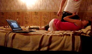 Admirable kitty gets her tight slit split by her buddy's boner