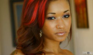 Severe scenes of video with a magnificent redhead ebony diva in heats