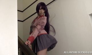 Glamor lady Yuuki Itano loves her wet pussy when it's getting ravaged deeply