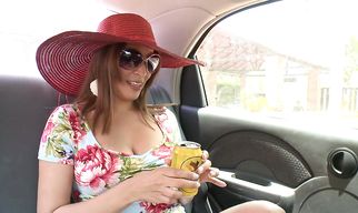 Beautiful maiden is fucking buddy all day long and enjoying it a lot