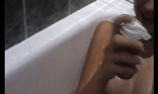 Alluring brunette gf Tanya comes to her boyfriend and immediately starts stripping