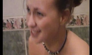 Alluring brunette gf Tanya comes to her boyfriend and immediately starts stripping