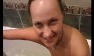 Alluring brunette gf Tanya comes to her boyfriend and immediately starts stripping