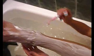 Alluring brunette gf Tanya comes to her boyfriend and immediately starts stripping