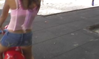 Mischievous honey 's ass helps in making the magician's cock disappear