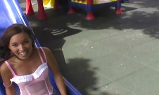 Mischievous honey 's ass helps in making the magician's cock disappear