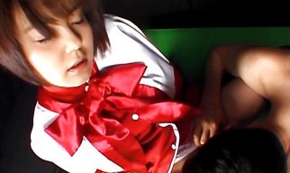 Admirable girlfriend Nao Hirosue takes it form behind like a good whore