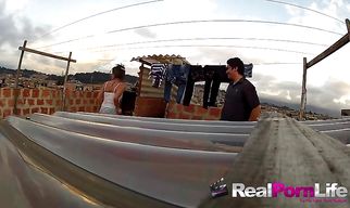 Prurient brunette Laura has her trimmed twat plowed with vigor