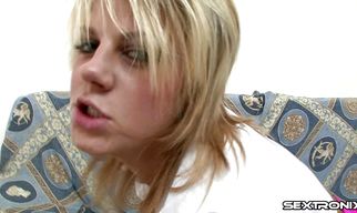 Divine blonde Lena receives a rod in her wet and juicy cunt