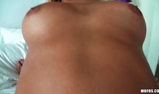 Mischievous Lexi Kartel's saggy boobs bounce while she rides a love rocket