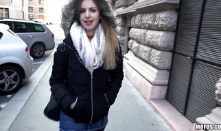 Aroused Stella Cox bends over for a deep pounding