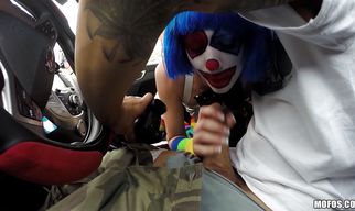 Sexual young maiden Mikayla Mico stands in various positions during hardcore banging