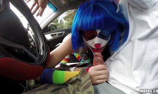 Sexual young maiden Mikayla Mico stands in various positions during hardcore banging