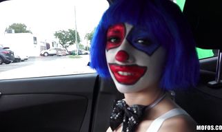 Sexual young maiden Mikayla Mico stands in various positions during hardcore banging