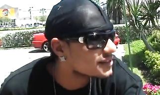 Attractive latin sweetheart Lia and her mate passionately make out before sex