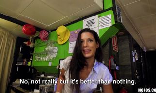 Flirty teen Alexa Tomas seduces a guy