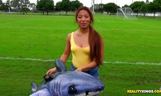 Sultry brunette diva Monica is always in the mood to have fun with stranger