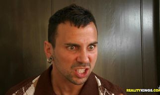 Astonishing latin blonde Erica Fontes is gently rubbing guy's donga and getting fucked in a doggy style position