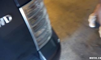 Dissolute Gianna Nicole shakes her big butt while riding a chopper