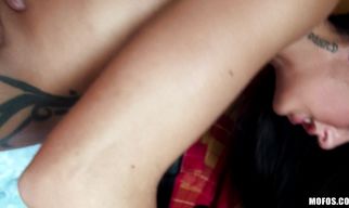 Lusty minx El Storm looks ripe for a meaty chopper up their beaver