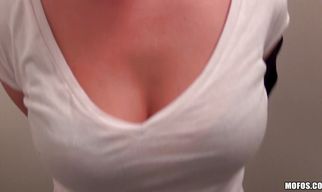 Heavenly floozy Tonya sucks cock to make it hard enough for fucking