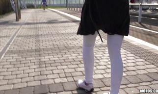 Charming Meggie fucks with her muscular fellow