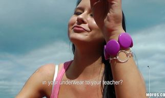 Barely legal cutie Mia Manarote girl is always ready for some interesting ramming