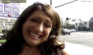 Insatiable brunette chick Lexi is masturbating while having wild sex