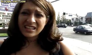 Insatiable brunette chick Lexi is masturbating while having wild sex