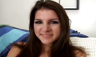 Magical lady Roxxxy is enjoying while hunk is thoroughly licking her copher and fucking her wildly