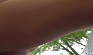 Fellow firmly impales fascinating bimbo Daphne Klyde on his throbbing penis