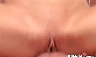 Voluptuous blonde girlfriend Courtney likes to suck a rock hard meat like a pro hooker and to get fucked hard