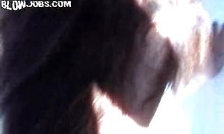 Hot blonde Sandy strips wet t-shirt to show her perky tits