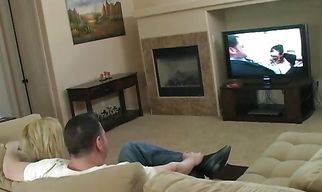 Sultry young minx Morgan Layne got ready for her stud because he needed a good quick fuck