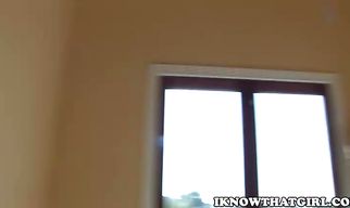 Inviting darling Lily Labeau and dude are about to have sex