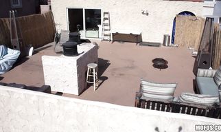 Engaging Jennifer White invited fuckmate inside and she meant it in every possible way