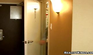 Lovable girlfriend Rachel Milan enjoys being gangbanged by muscular pussy tester