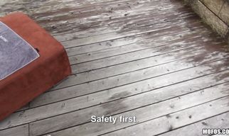 Male goes crazy when he sees adorable Mischel Lee's body