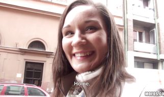 Remarkable Myrna Joy gets pounded by a lad