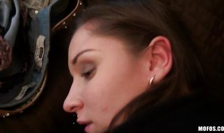 Remarkable Myrna Joy gets pounded by a lad