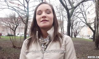 Remarkable Myrna Joy gets pounded by a lad