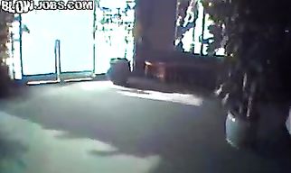 Dissolute brunette darling Kaylann gives her muscular stud a wild blowjob