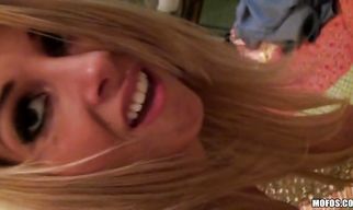 Luxurious diva Natalie Vegas uses her tits and cunt to please him