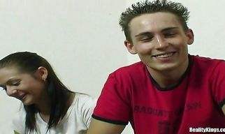 Giving head and fucking hard is what brunette Michelle can do nicely