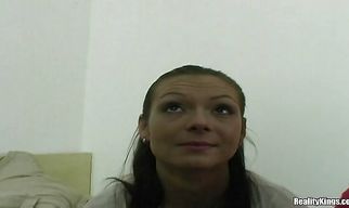 Giving head and fucking hard is what brunette Michelle can do nicely