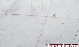 Swingeing young Alina takes a deep doggy style banging