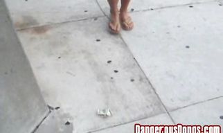 Swingeing young Alina takes a deep doggy style banging