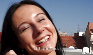 Delectable woman Enza rides a big phallus with all her might